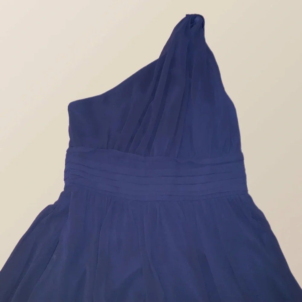 NEW W/O TAGS Tevolio Women's Chiffon One Shoulder Maxi Bridesmaid Dress - Picture 7 of 7
